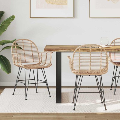 Dining chair 2 pcs Rattan...
