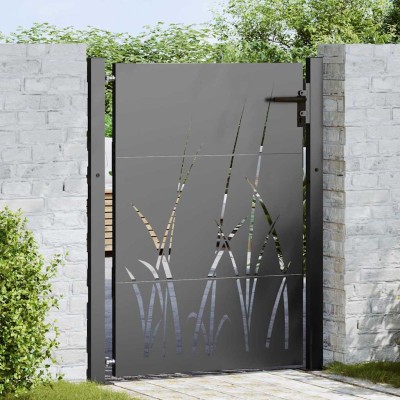 Garden gate with lock Black...