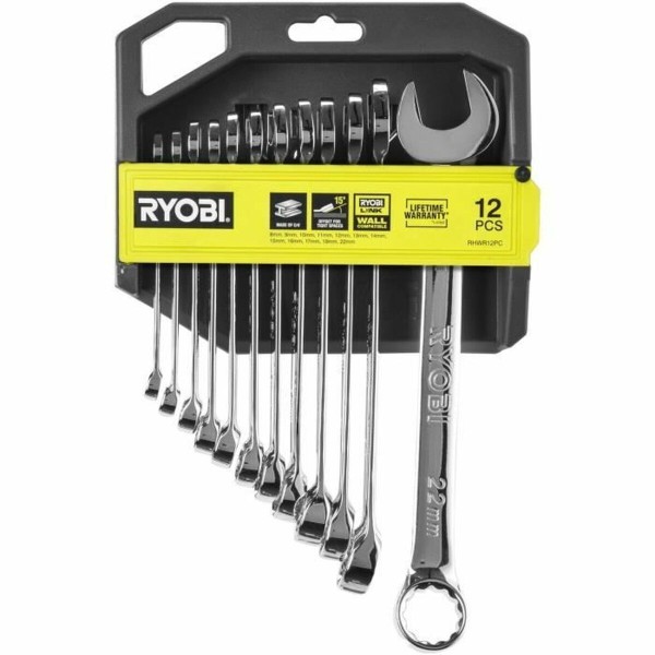 Dubulto uzgriežņu atslēgu komplekts Ryobi Recovery (12 gb.)