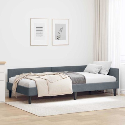 Corner bed frame Dark gray...