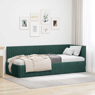 Corner bed frame Dark green...