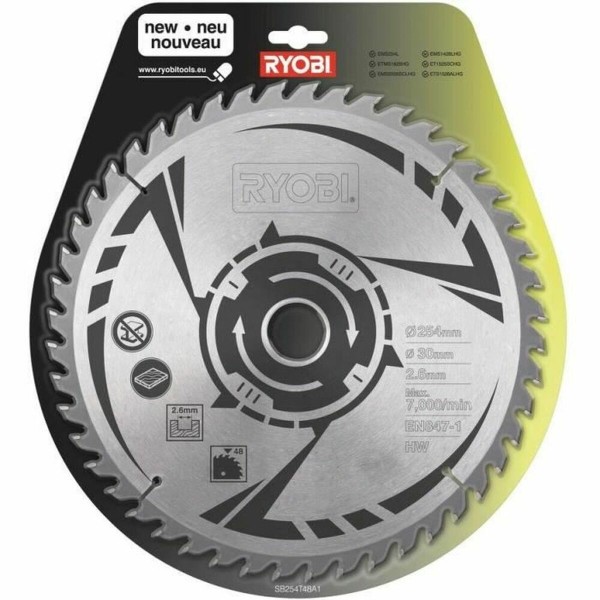 Griešanas disks Ryobi SB254T48A1 Ripzāģis Ø 254 mm