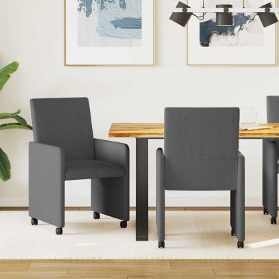 Dining Chairs with Wheels 2...