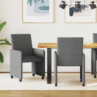 Dining Chairs with Wheels 2...
