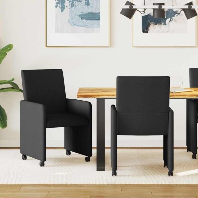 Dining Chairs with Wheels 2...