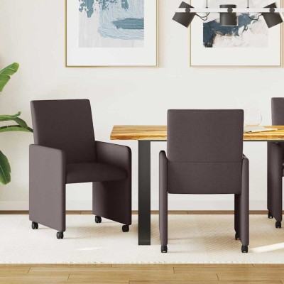 Dining Chairs with Wheels 2...