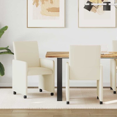 Dining Chairs with Wheels 2...