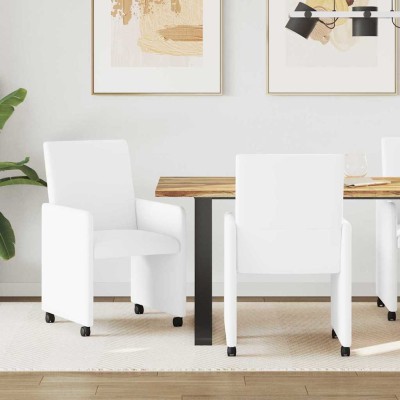 Dining Chairs with Wheels 2...