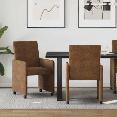 Dining Chairs with Wheels 2...