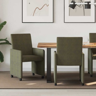 Dining Chairs with Wheels 2...