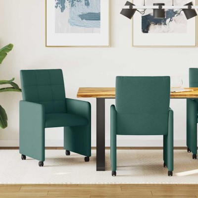 Dining Chairs with Wheels 2...