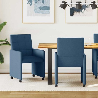 Dining Chairs with Wheels 2...