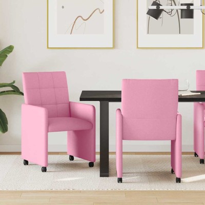 Dining Chairs with Wheels 2...