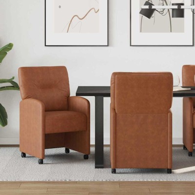 Dining Chairs with Wheels 2...