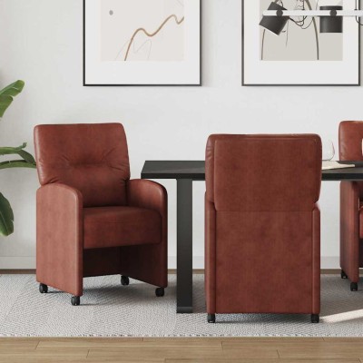 Dining Chairs with Wheels 2...