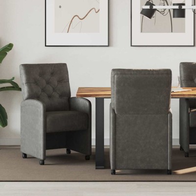 Dining Chairs with Wheels 2...