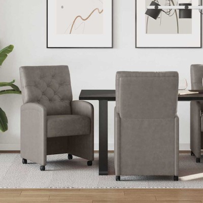 Dining Chairs with Wheels 2...