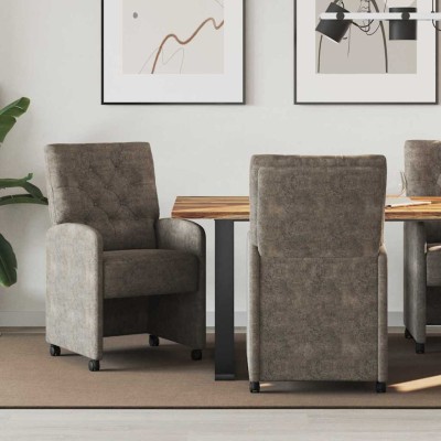 Dining Chairs with Wheels 2...