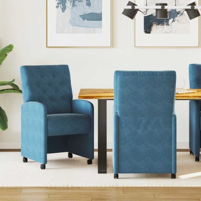 Dining Chairs with Wheels 2...