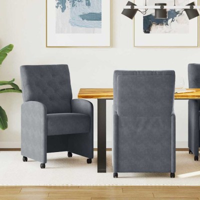 Dining Chairs with Wheels 2...