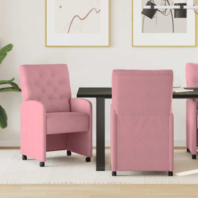 Dining Chairs with Wheels 2...