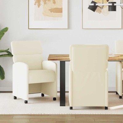 Dining Chairs with Wheels 2...