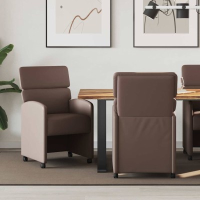 Dining Chairs with Wheels 2...