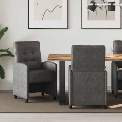 Dining Chairs with Wheels 2...