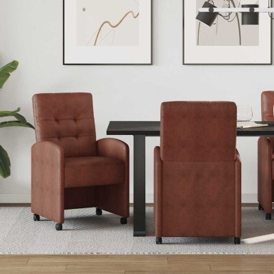 Dining Chairs with Wheels 2...