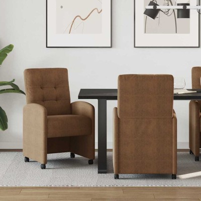 Dining Chairs with Wheels 2...