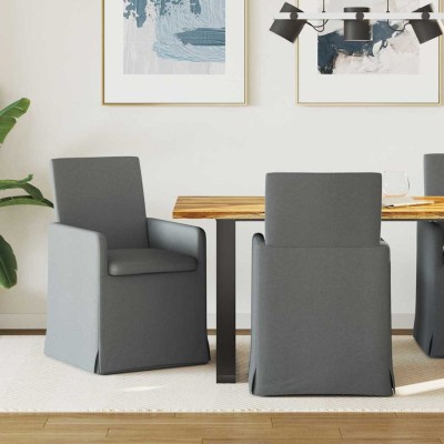 Dining chairs 2 pcs Dark...