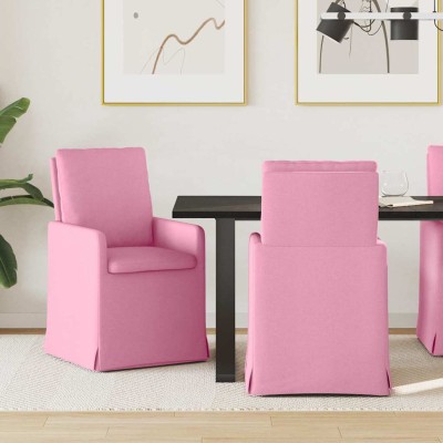 Dining chairs 2 pcs Pink 57...