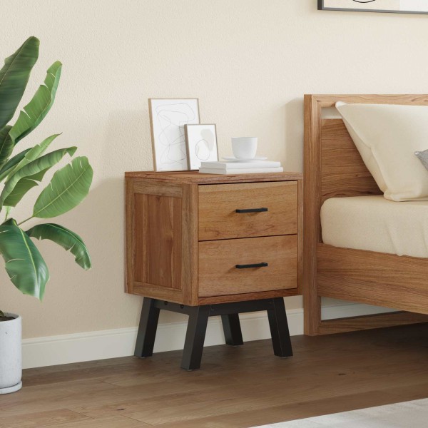 Bedside table Natural 40 x 35 x 55 cm Solid wood
