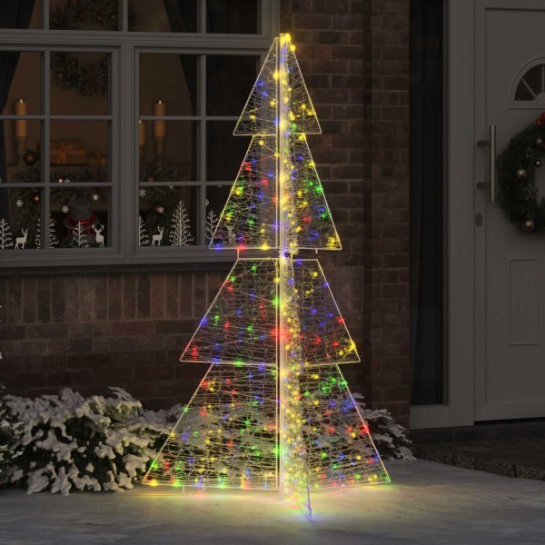 Christmas tree with 240 LED Multicolored 180 cm Acrylic