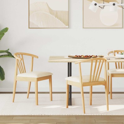Dining chair 2 pcs Natural...