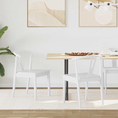 Dining chair 2 pcs White...