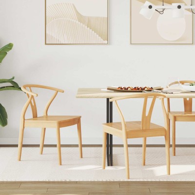 Dining chair 2 pcs Natural...