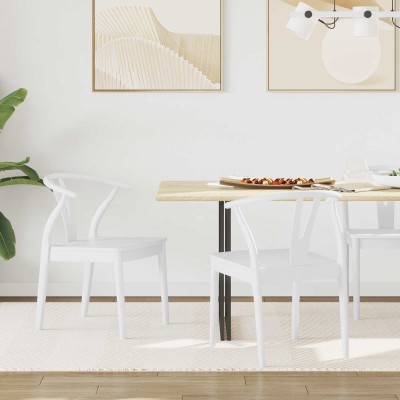 Dining chair 2 pcs White...