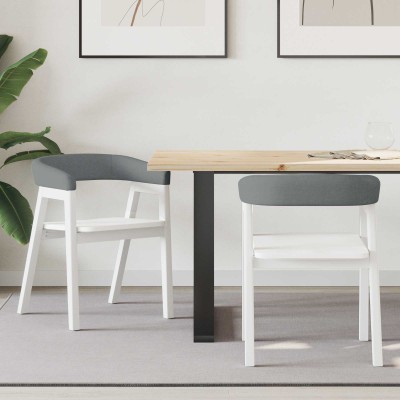 Dining chairs 2 pcs White...
