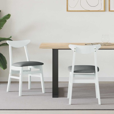 Dining chairs 2 pcs White...