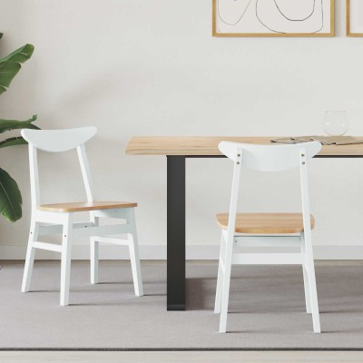 Dining chairs 2 pcs White...