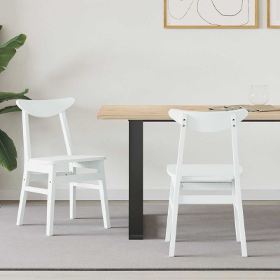 Dining chairs 2 pcs White...