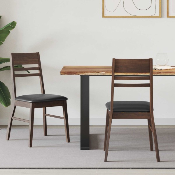 Dining chairs 2 pcs Light brown 43 x 54 x 89 cm