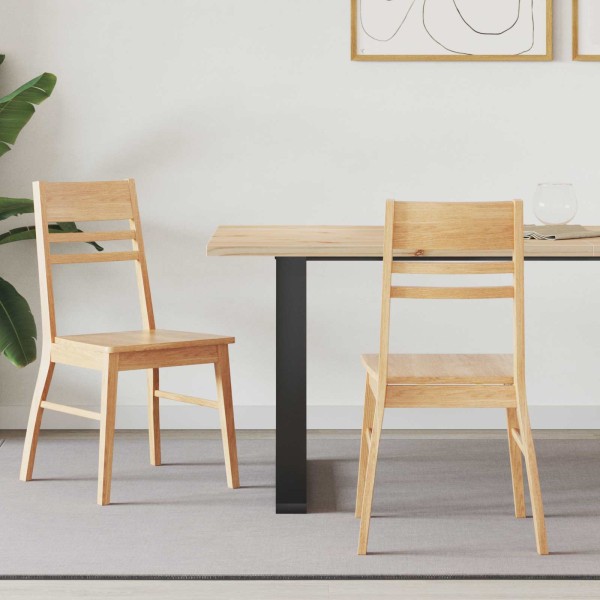 Dining chairs 2 pcs Natural 43 x 54 x 89 cm