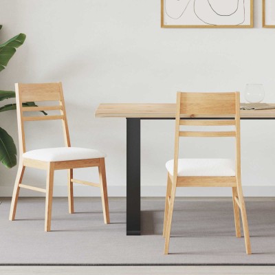 Dining chairs 2 pcs Natural...