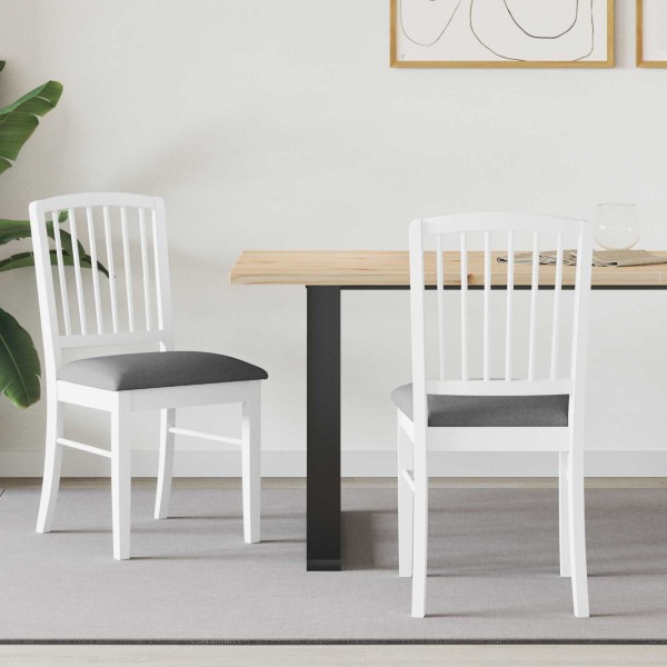 Dining chairs 2 pcs White 50 x 52.5 x 91 cm