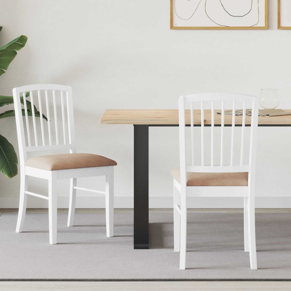 Dining chairs 2 pcs White 50 x 52.5 x 91 cm