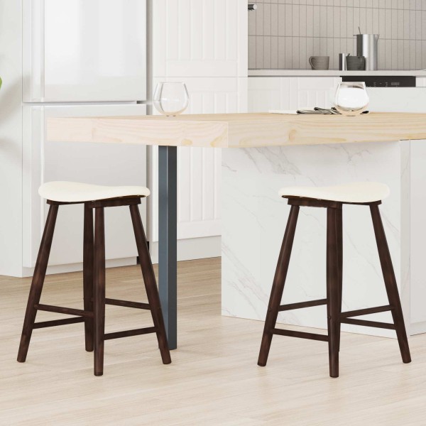 Dining chairs 2 pcs Light brown 46 x 37 x 63 cm