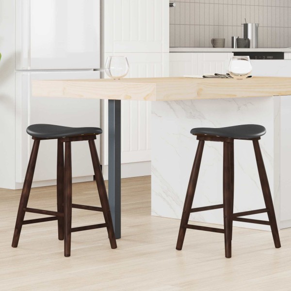 Dining chairs 2 pcs Light brown 46 x 37 x 63 cm