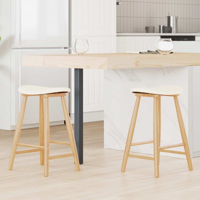 Dining chairs 2 pcs Natural...